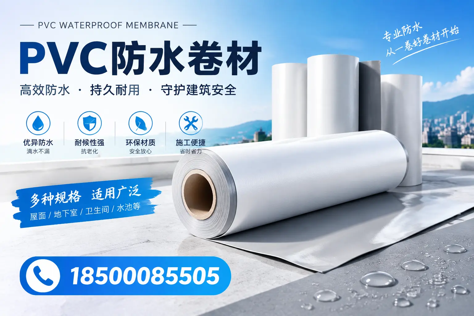 如何选择适合的PVC防水卷材？专家为您解答漯河的需求